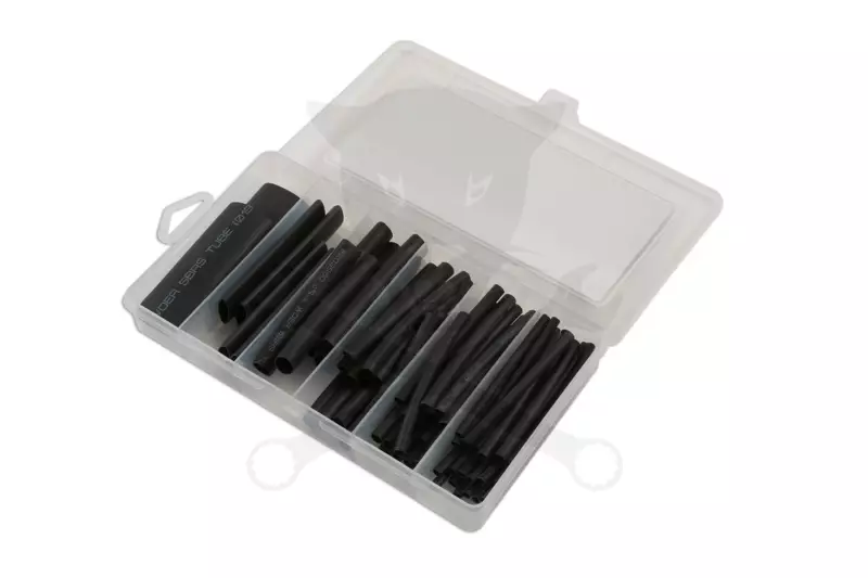 Hőzsugorcső 60 részes klt, duplafalas, fekete 3.2-19.1 mm