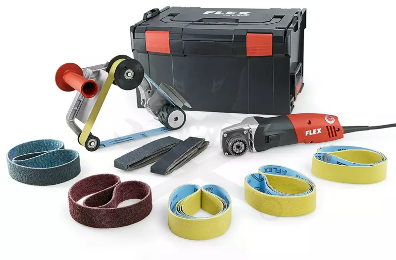 Palástcsiszoló gép 1400 W Szett -TRINOXFLEX- (BSE 14-3 INOX Set 230-CEE)