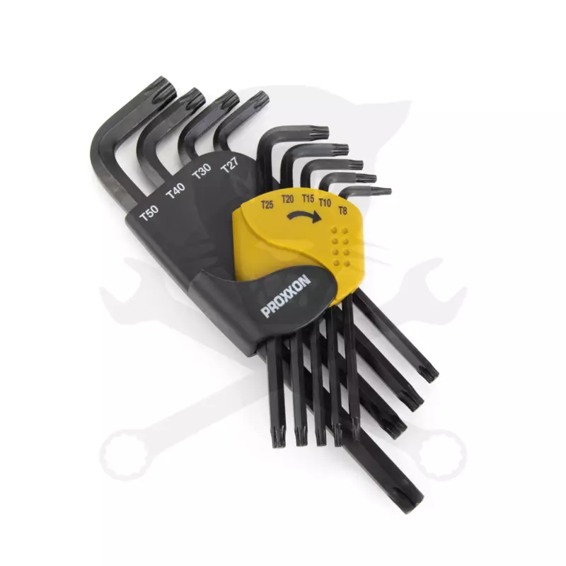 Torxkulcs "L" alakú készlet 09 db-os T8-T50 Proxxon