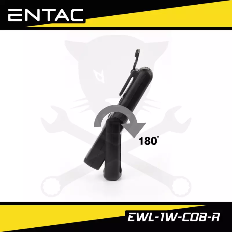 Szerelőlámpa (zseb) LED 3W XPE + 1W COB mágneses,USB, akkus - Entac (EWL-1W-COB)