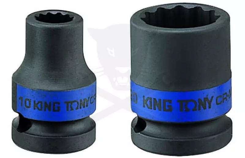 Dugókulcs - crowafej 1/2" 12 szög normál 15 mm King Tony