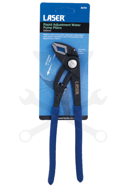 Fogó vízpumpa 250 mm 10" - nyomógombos