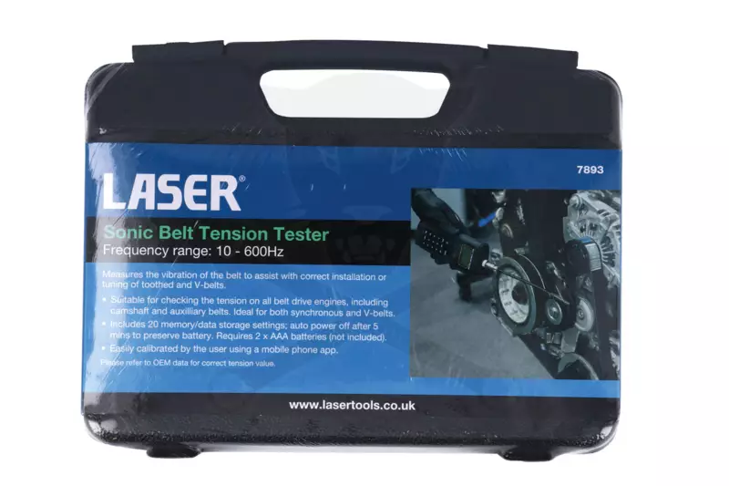 Ékszíjszerelő hangfrekvenciás szíjfeszesség teszter10-600 Hz - Laser