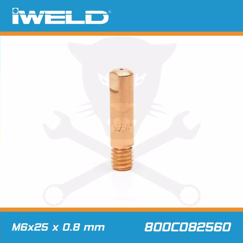 CO áramátadó fúvóka normál M6x25 x 0,8 mm - Iweld