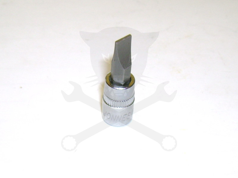 Rátűzőkulcs - crowa+bit 1/4" lapos 7 mm