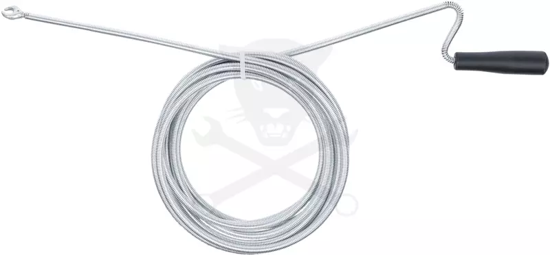 Csőtisztító spirál 5 méter x 10 mm - Fej átmérő: 20 mm - Kraftmann