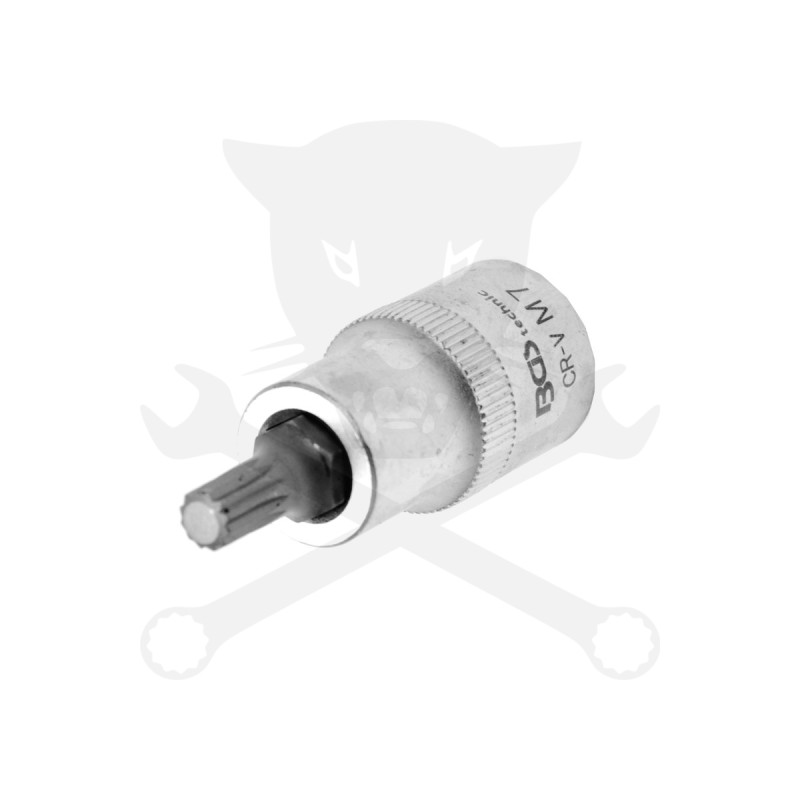 Rátűzőkulcs - crowa+bit 1/2" XZN - Spline M07 x 53 mm BGS