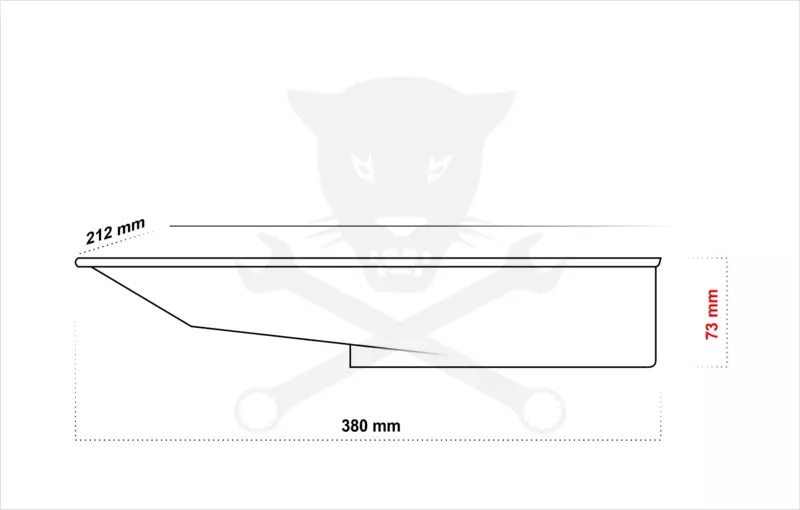 Olajleeresztő tálca  2 literes - motorkerékpáros