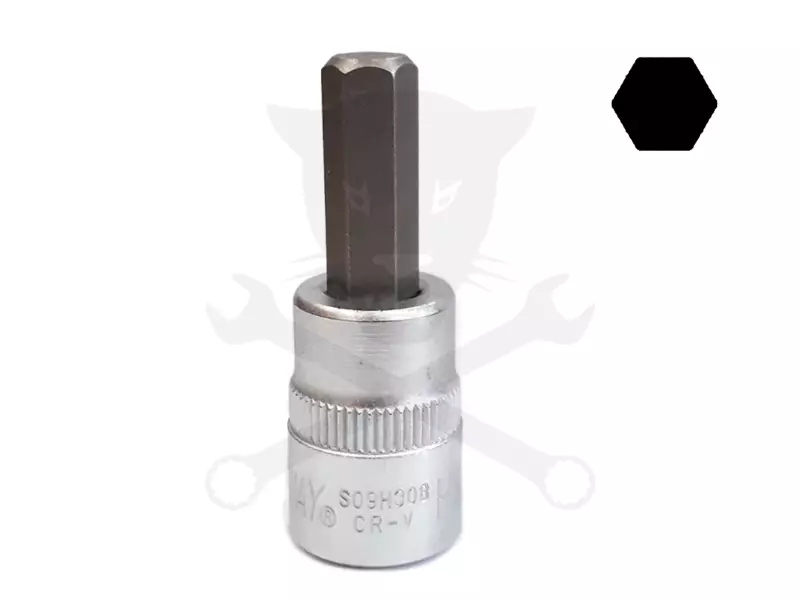 Rátűzőkulcs - crowa+bit 3/8" imbusz 08 mm