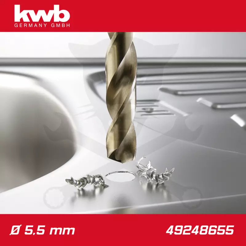 Csigafúró  5,5 mm HSS-G Co5 DIN 338 Twist, profi - KWB