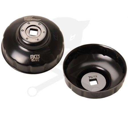Olajszűrő leszedő kupak 076 mm x 12 borda /barázda/ profil - BGS