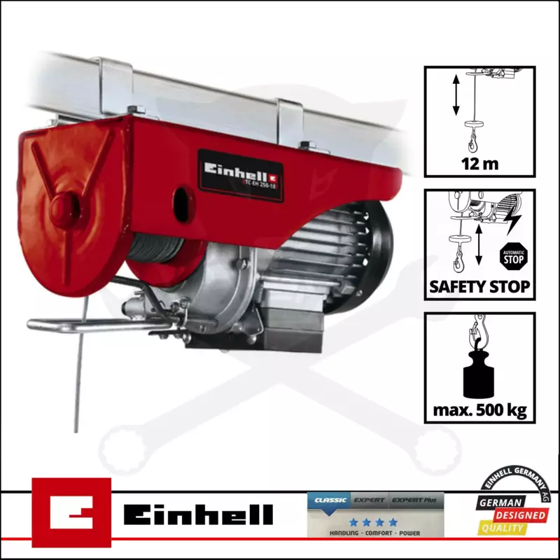 Csörlő elektromos drótköteles 1000W Max. 500 kg - Einhell (TC-EH 500)