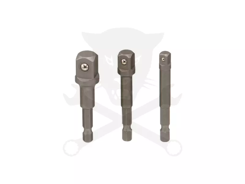 Adapter készlet fúrógéphez - csavarbehajtóhoz 1/4"-3/8"-1/2" - Genius