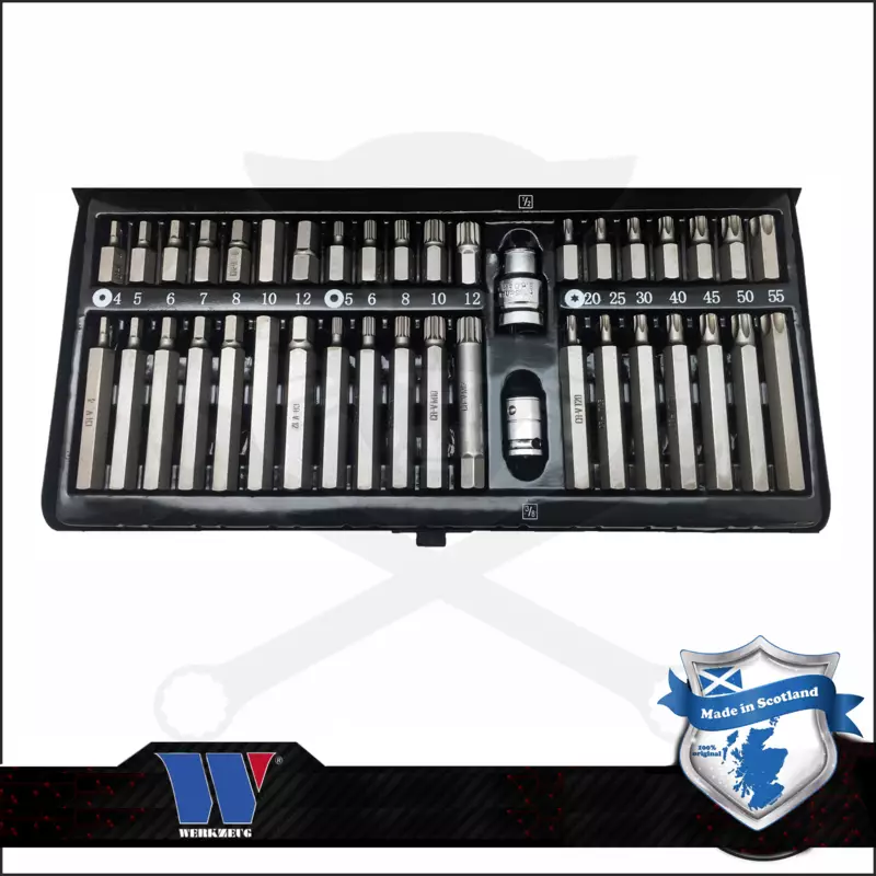 Torx-imb.-spline bit készlet 40 db - Welzh