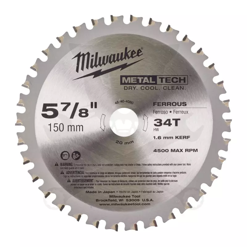 Körfűrészlap 150x1,6 fémhez - Milwaukee