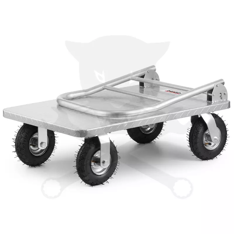 Kézikocsi 500 kg terhelhetőség -összecsukható- Nagy kerekű -HEAVY DUTY