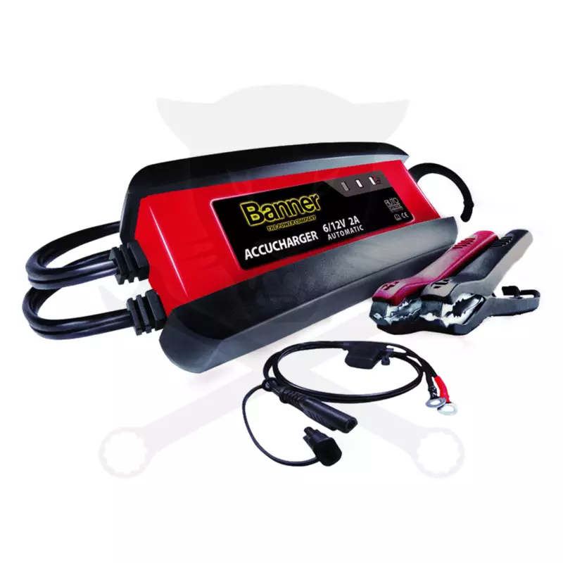 Akkumulátor töltő 06/12V - 2A IP54 - Banner 2A