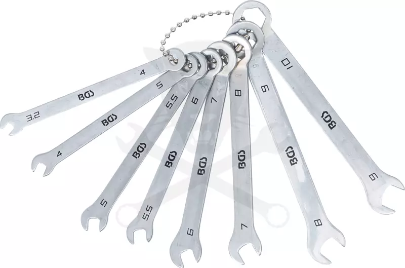 Csillag-villáskulcs készlet mini 3.2-4-5-5.5-6-7-8-9-10 mm 8 db-os - BGS