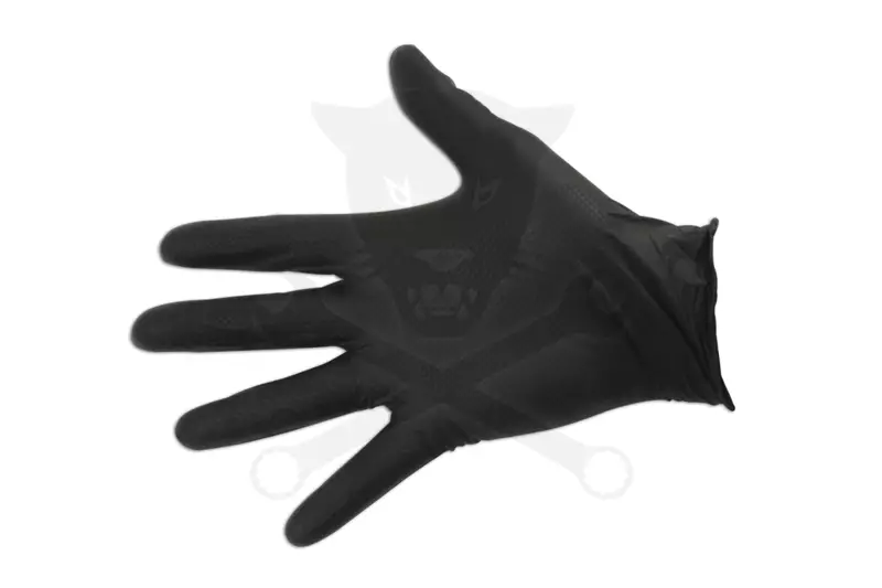Kesztyű Grippaz 100% Nitril 9/L - dobozos 50 db-os - FEKETE
