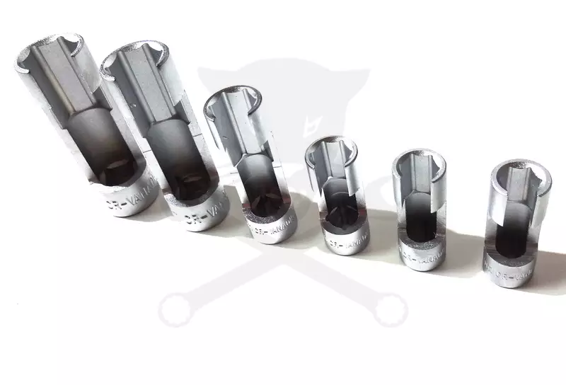 Dugókulcs - crowafej készlet 3/8"-1/2" speciális végig nyitott 10-19 mm