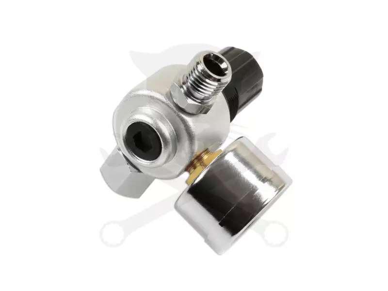 Nyomásszabályzó egység + manométer 1/4" 0-10 Bar -