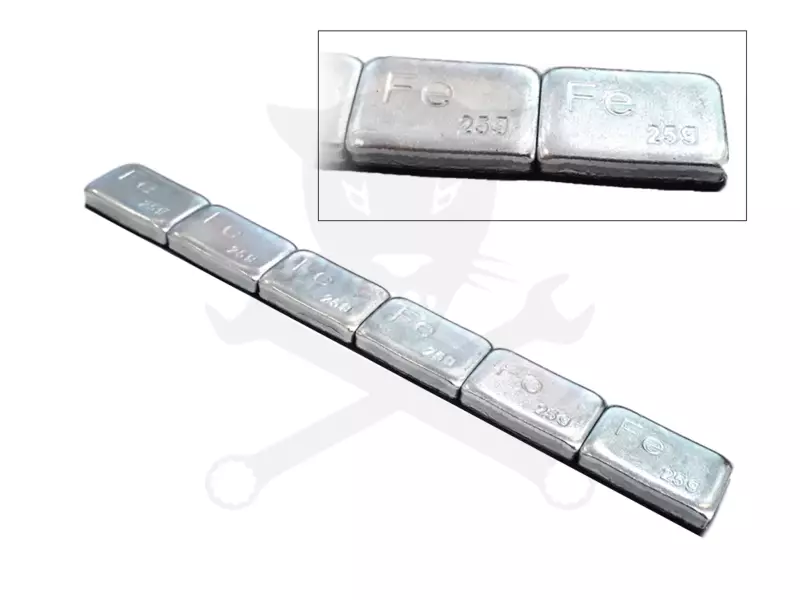 Centírozó súly öntapadós TEHER 6x25g = 150 g - FÉNYES