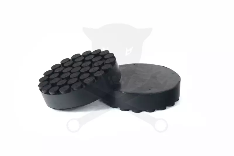Gumipogácsa krokodil emelőhöz fekete 107 mm x 27 mm tömör pöttyös