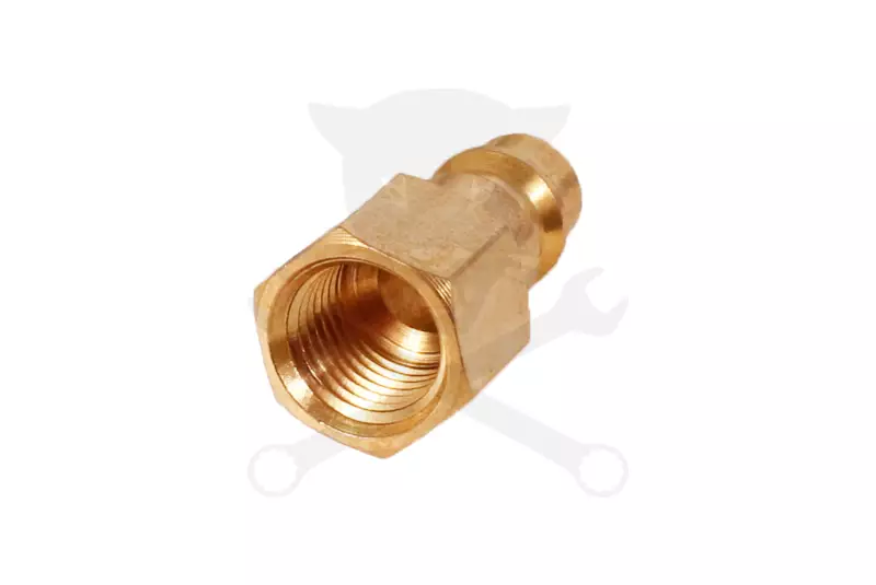 Levegős csatlakozó - gyorscsatlakozó apa - RÉZ - 1/4" BM - OLASZ