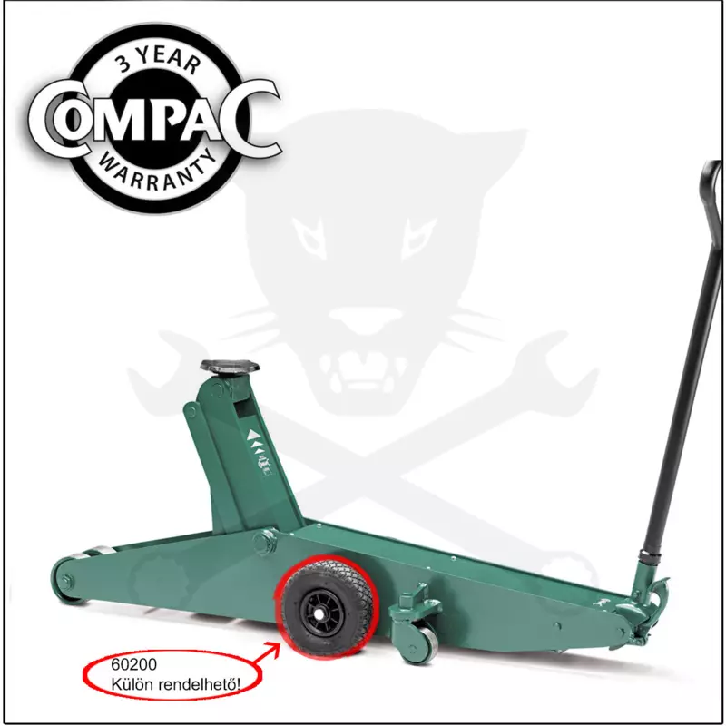 Emelő padló extra nagy 12 tonnás krokodil - alacsony 170-670 mm - Compac