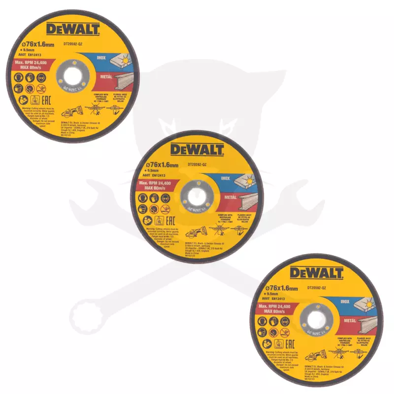 Vágókorong 76 x 1,6 x 9,5 mm 3 db/csomag dekopírfűrészhez - Dewalt