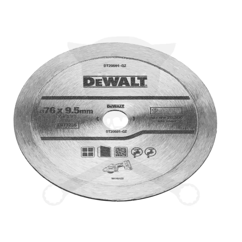 Vágókorong  76 mm gyémánttárcsa csempe dekopírfűrész - Dewalt -