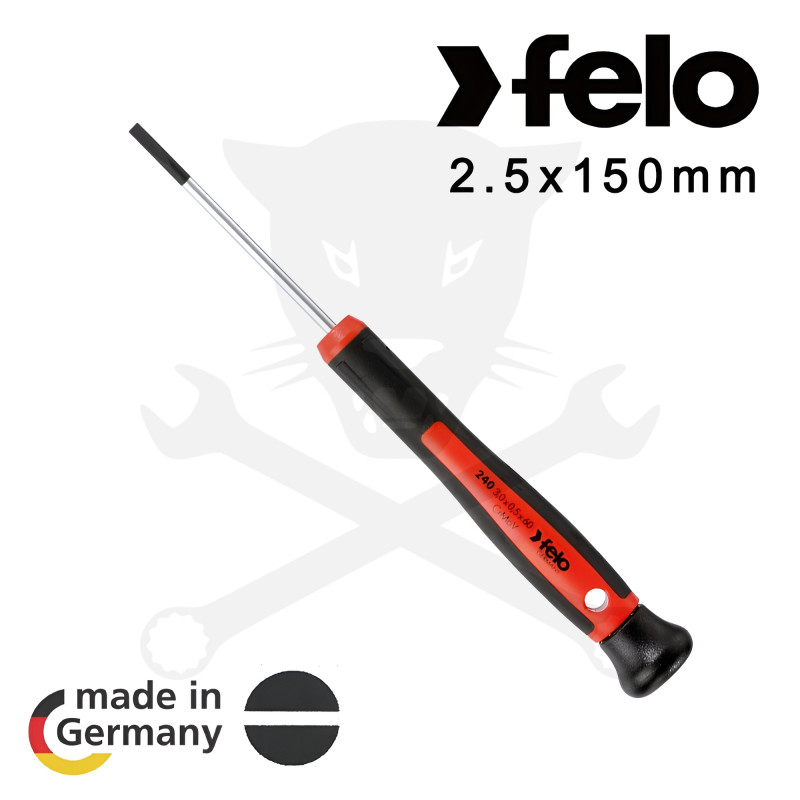 Csavarhúzó műszerész 2,5x0,4x150 mm Felo