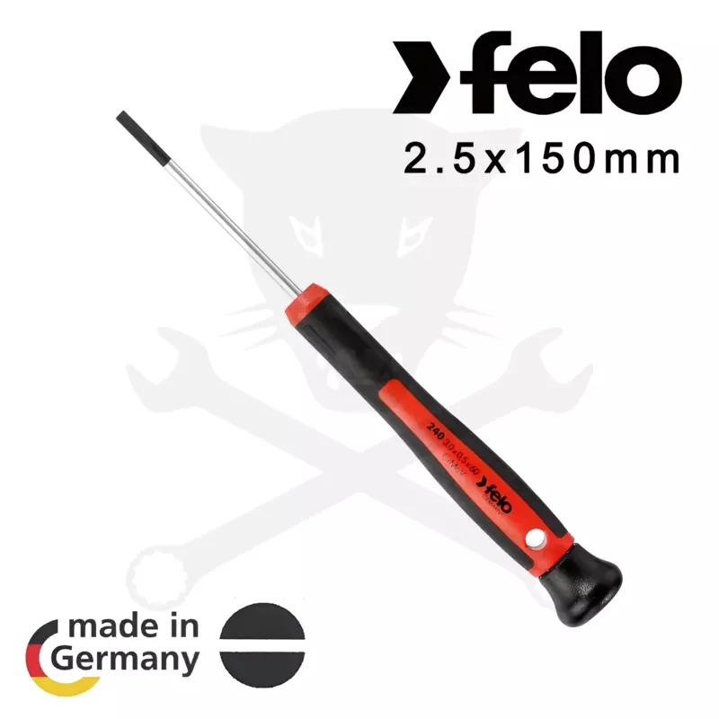 Csavarhúzó műszerész 2,5x0,4x150 mm Felo