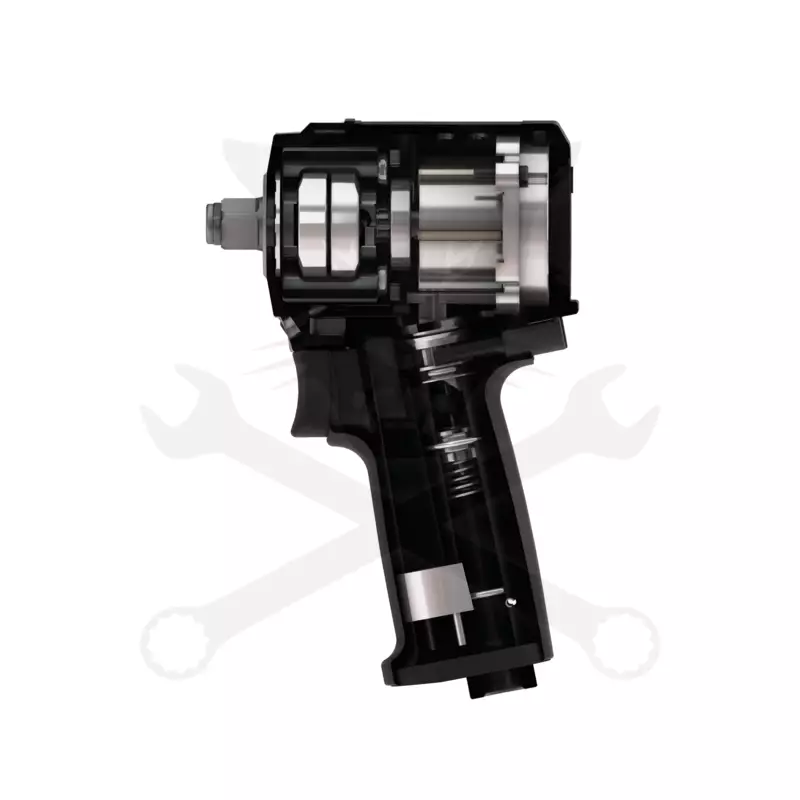 Légkulcs  1/2"  1254 Nm ultra-mini 90 mm  - Rodcraft