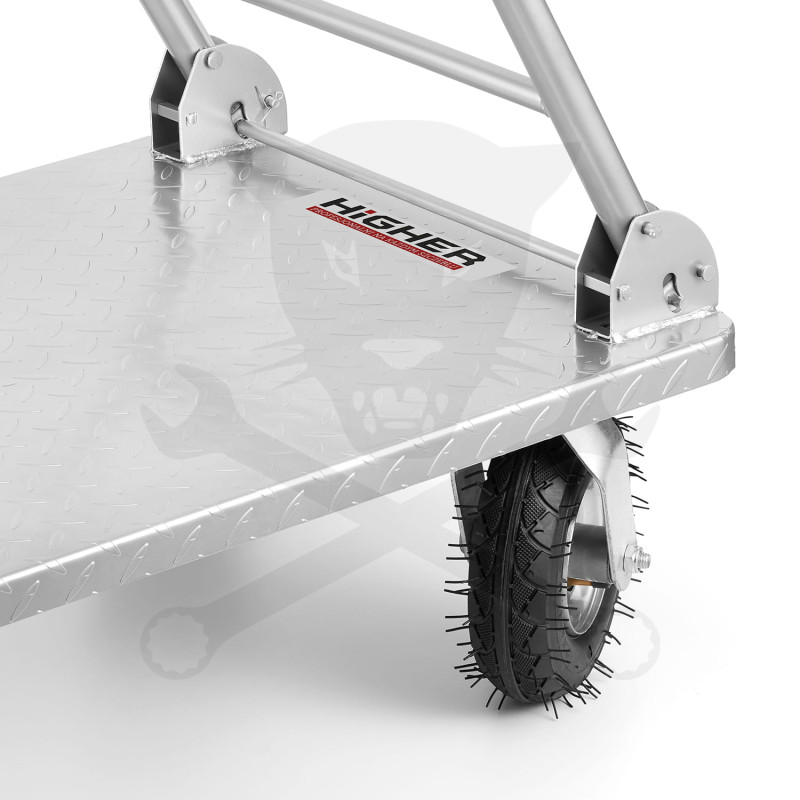 Kézikocsi 500 kg terhelhetőség -összecsukható- Nagy kerekű -HEAVY DUTY