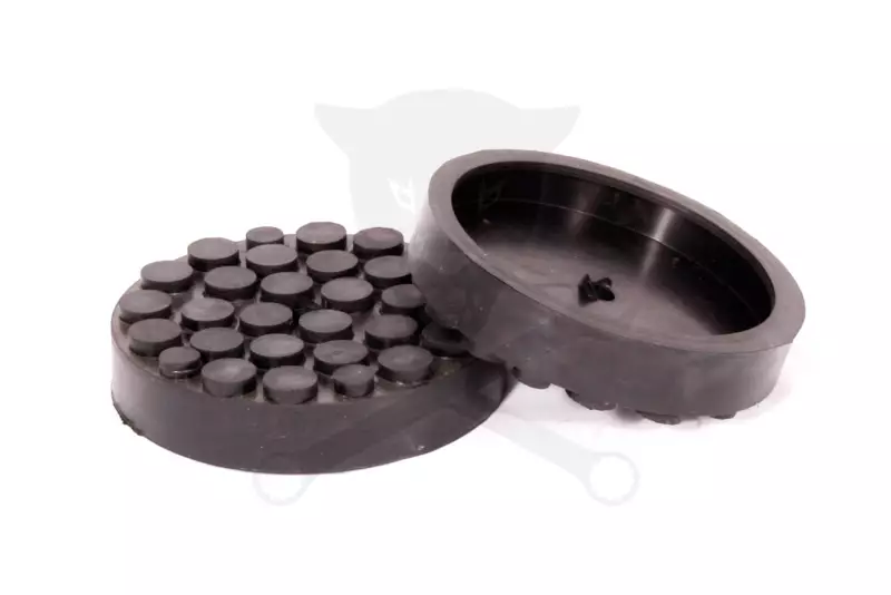 Gumipogácsa csápos emelőhöz 120/110 mm-es peremes pöttyös-lyukas