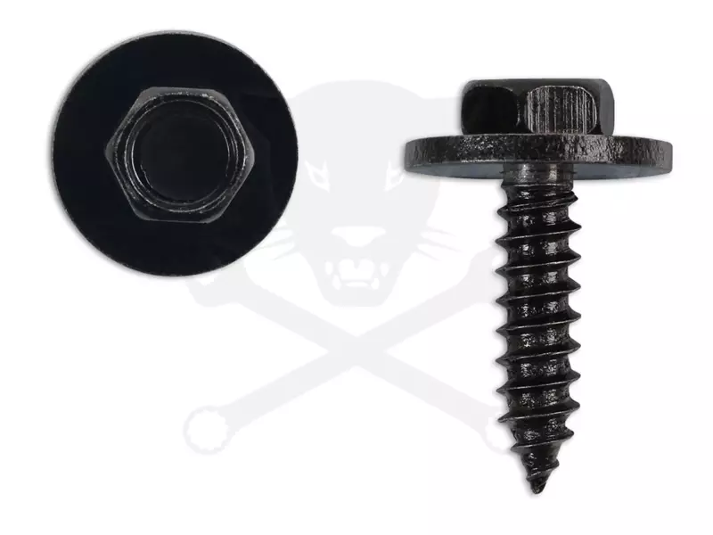 Acél rögzítő csavar, alátéttel 4,8 x 19 mm Mercedes-Benz-hez.10 db -