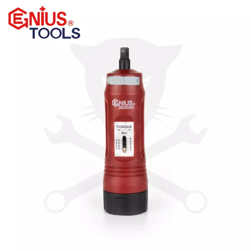 Nyomaték csavarhúzó 1.0 - 5.0 Nm 1/4" - kalibrálva - Genius