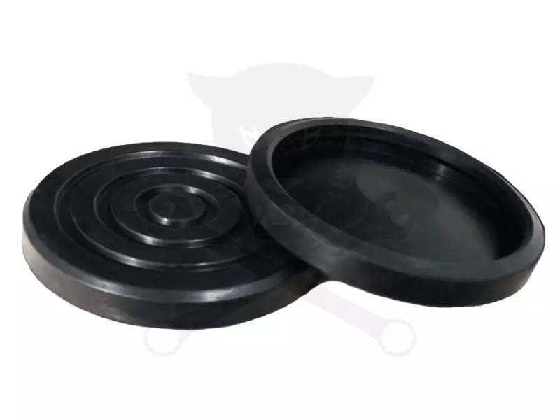 Gumipogácsa krokodil emelőhöz fekete 136/122 x 20 mm - körkörös (PT-GP122-K)