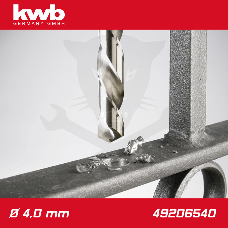 Csigafúró  4,0 mm HSS-G DIN 338 Silver Star, profi - KWB