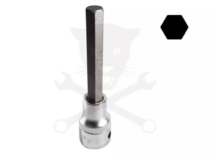 Rátűzőkulcs - crowa+bit 1/2" imbusz 10 mm, hosszú