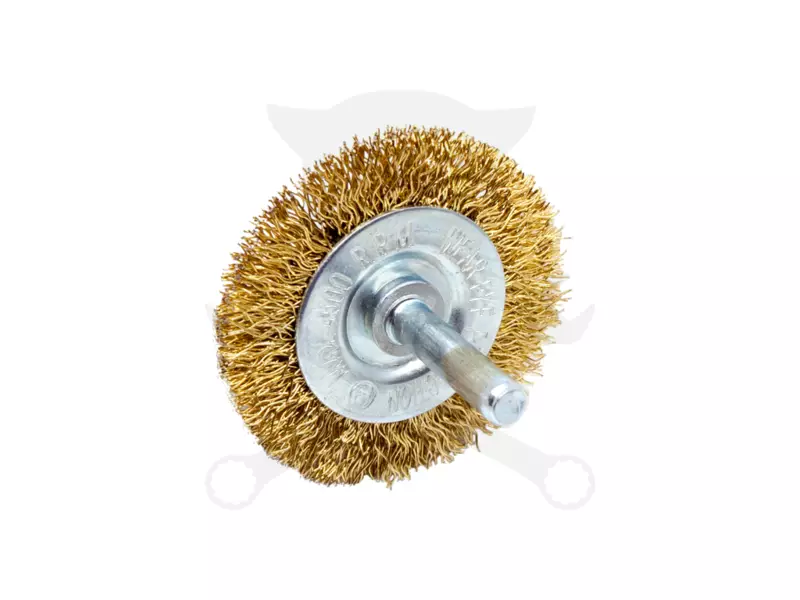 Drótkorong csapos körkefe  50 mm-es acél szálak réz bevonat  50x6mm