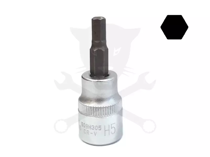 Rátűzőkulcs - crowa+bit 3/8" imbusz 05 mm