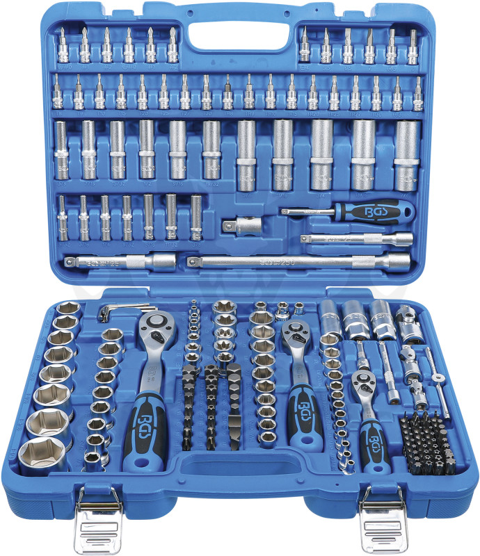 Szerszámkészlet 192 részes dugókulcs készlet 1/2"-3/8"-1/4" COLOS - Inch
