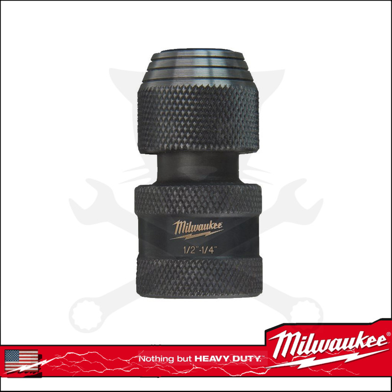Bit tartó adapter SHOCKWAVE IMPACT 1/2"- 1/4"-os bithez Milwaukee