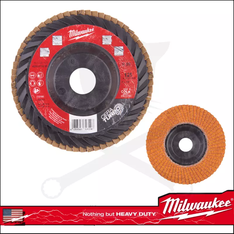 Csiszolótányér, lamellás  kerámia CERA TURBO 125 mm  P80 Milwaukee