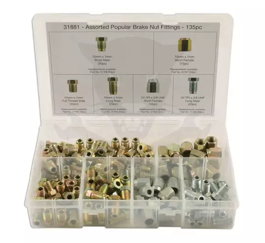 Fékcső adapter készlet - 135 részes - Connect -TS20