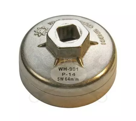 Olajszűrő leszedő kupak 064 mm x 14 lap Alu