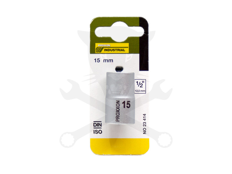 Dugókulcs - crowafej 1/2" 6 lap normál 15 mm Proxxon