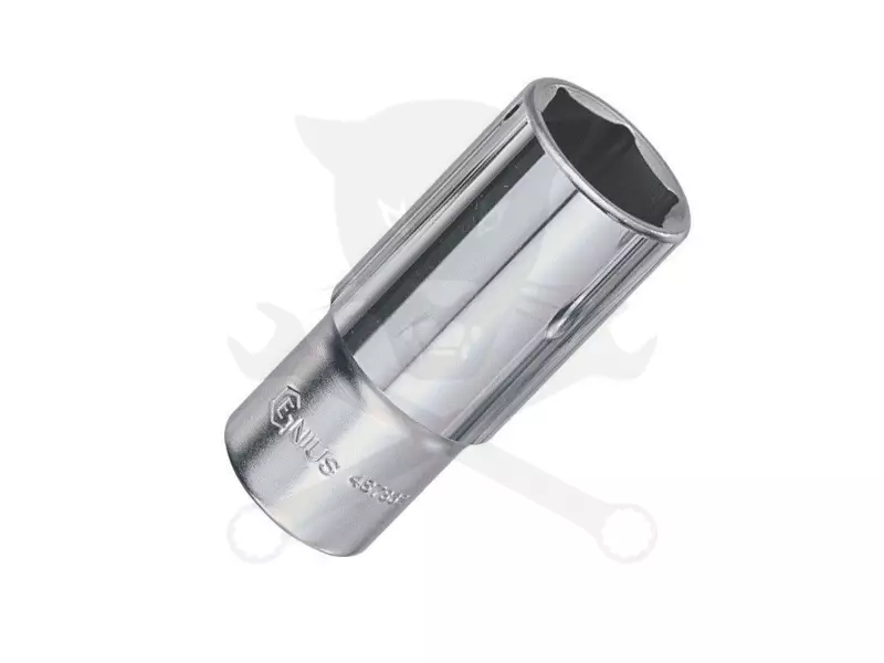 Dugókulcs - crowafej 1/2" 6 lap hosszú 17 mm Genius
